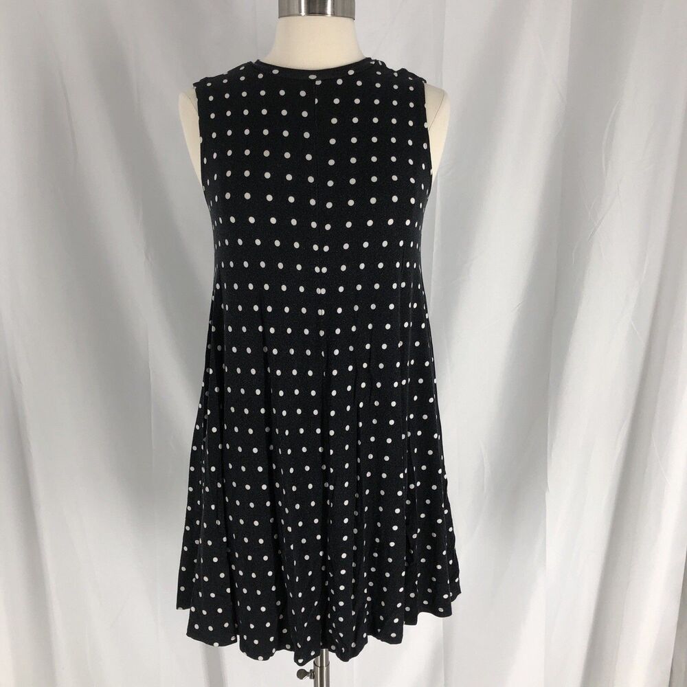 Nordstrom Polka Dot Sleeveless Swing Dress Casual Travel XL